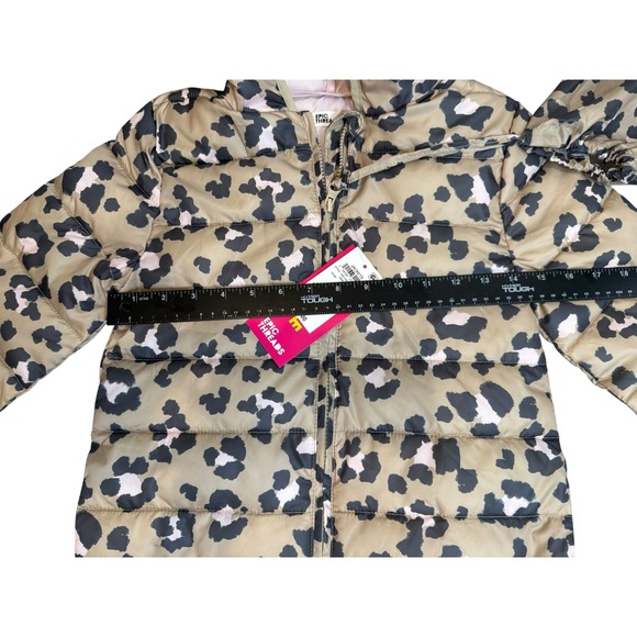 Epic Threads Girls' Leopard Print Puffer Jacket - Medium - New - Picture 6 of 6